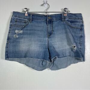 Old Navy, Distressed Jean Shorts. Size 14 Reg. In excellent condition!